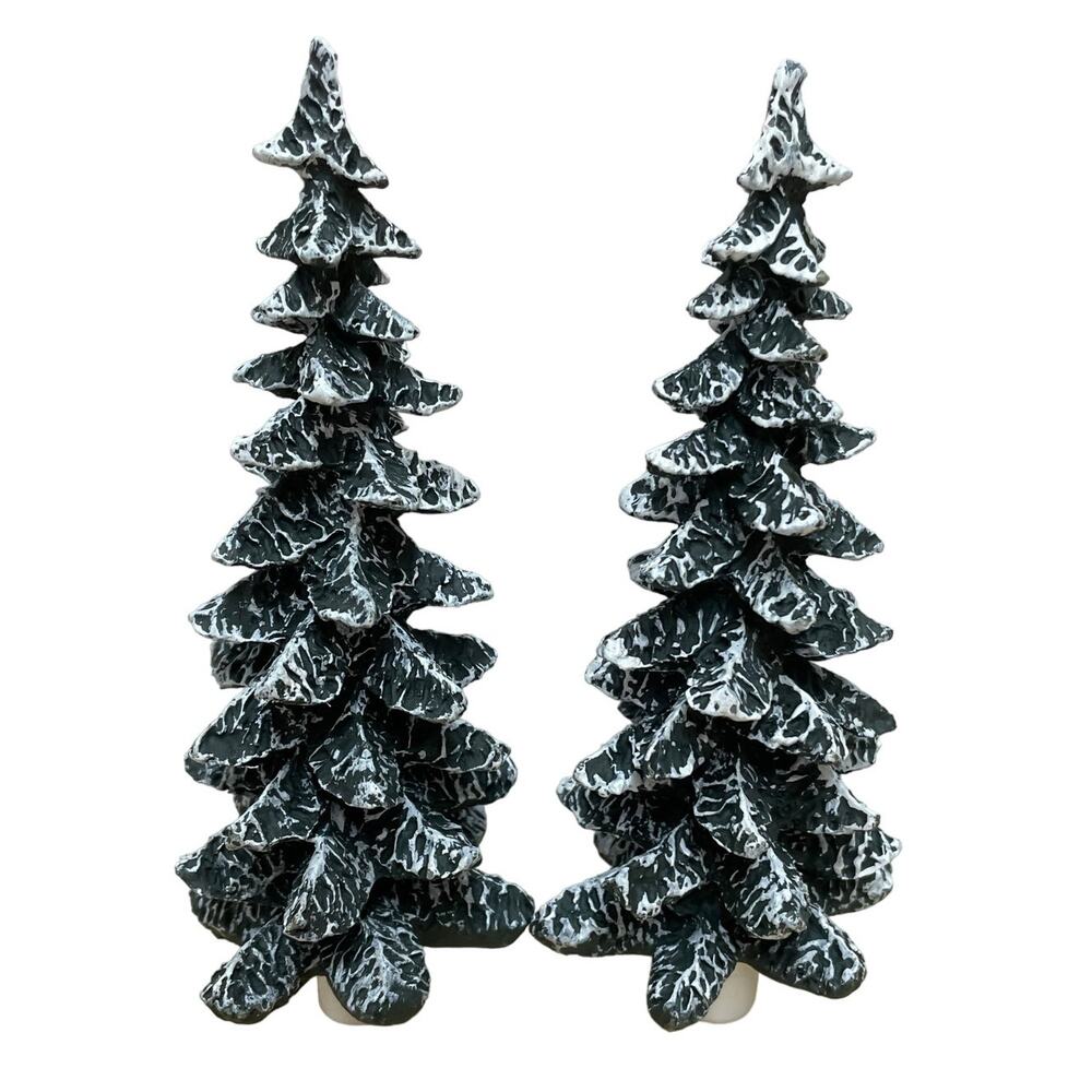 Set of 2 1997 Trendmasters "The Magic of Main St" Replacement Trees 5 1/4"
